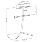 TV standaard | 49 - 70 inch | max 40 kg | Tv statief, Verzenden, Nieuw