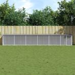 vidaXL Kippenhok met dak 603x98x90 cm gegalvaniseerd staal, Verzenden, Nieuw