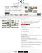 Crown Currency bankbiljetten en munten veiling 44 is online!, Postzegels en Munten