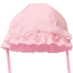 Zonnehoedje Roze met Bloemetjes-0/6mnd NIEUW, Kinderen en Baby's, Babykleding | Petten en Hoeden, Ophalen of Verzenden, Nieuw