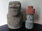 2 Moaïs + 1 Totem + 1 verre Tiki - Beeldje - Moai Kava Kava