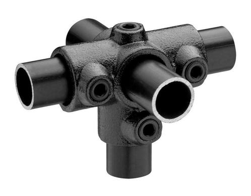 Buiskoppeling T-stuk Zij-uitgang Ø 26,9 mm Zwart Gelakt, Doe-het-zelf en Verbouw, IJzerwaren en Bevestigingsmiddelen, Nieuw, Verzenden