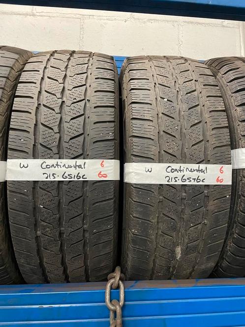 215-65-16C Continental Winterbanden 6mm BUSBANDEN 215 65 16C, Auto-onderdelen, Banden en Velgen, 16 inch, Winterbanden, 215 mm