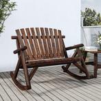 vidaXL Schommelbank 2-zits 123x96x102 cm massief vurenhout, Verzenden, Nieuw, Hout