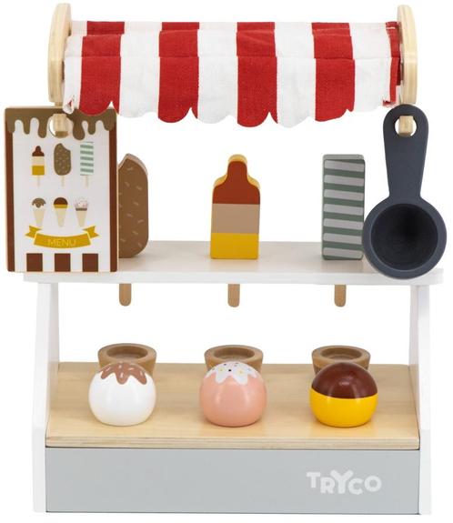 Tryco Houten IJskraam TR-353017, Kinderen en Baby's, Speelgoed | Houten speelgoed, Nieuw, Verzenden