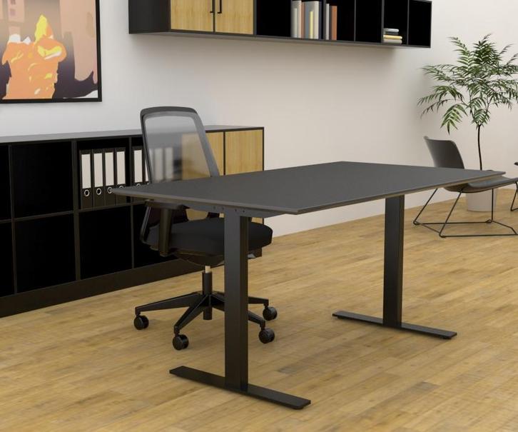 Linak DL6ic ALL BLACK! elektrisch zit/sta bureau, Zakelijke goederen, Kantoor en Winkelinrichting | Kantoormeubilair en Inrichting