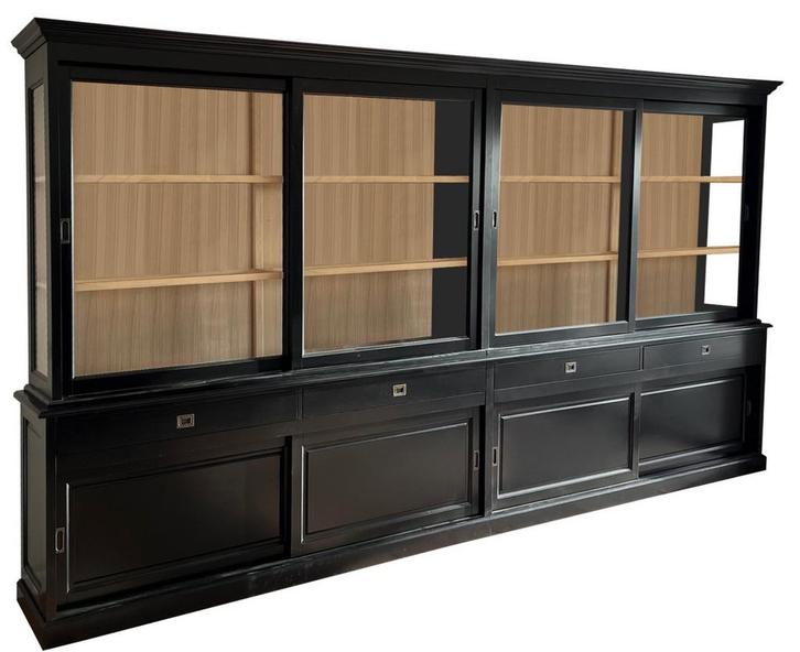 Buffetkast zwart Zaandam 460 x 230cm eiken interieur, Huis en Inrichting, Kasten | Buffetkasten, Ophalen of Verzenden