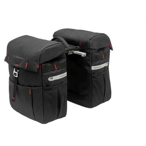 New Looxs Dubbele Fietstas Vigo Zwart MIK 37L, Fietsen en Brommers, Fietsaccessoires | Fietstassen, Nieuw, Verzenden