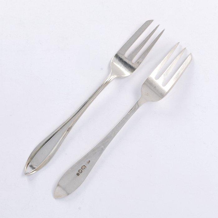 Gebr. Huisman - Hollands puntfilet - Taartvork (10) - .833, Antiek en Kunst, Antiek | Goud en Zilver