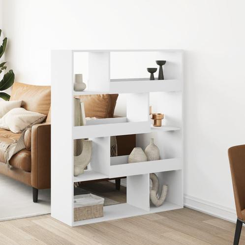 vidaXL Kamerscherm 100x33x125,5 cm bewerkt hout wit, Huis en Inrichting, Kasten | Boekenkasten, Nieuw, Overige houtsoorten, Verzenden