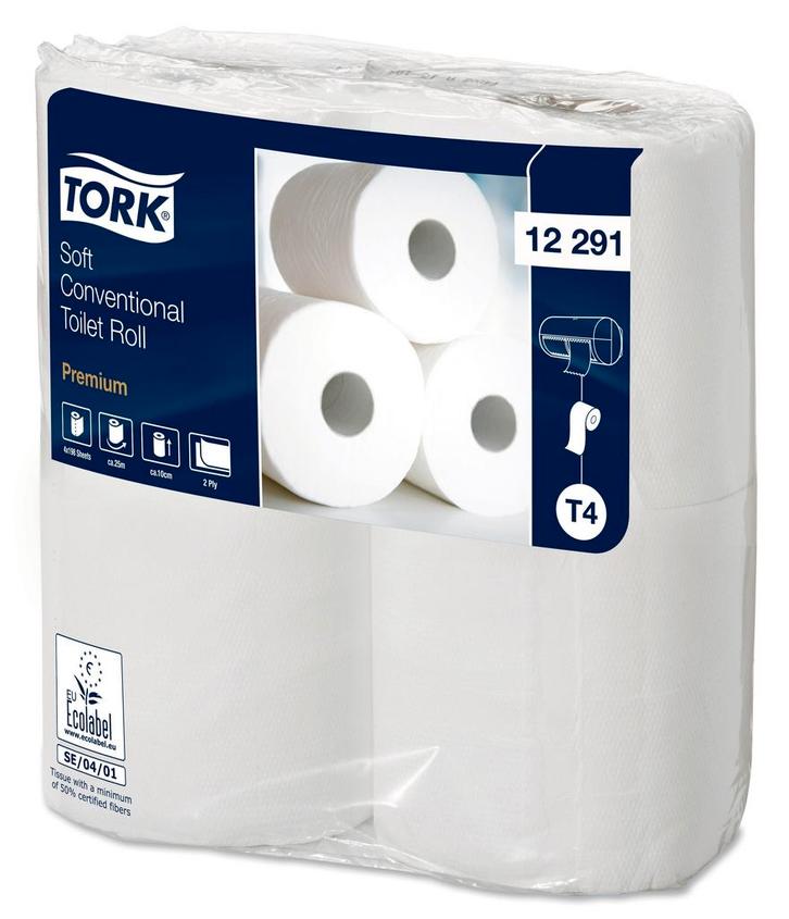 Tork Premium toiletpapier 200 vels 2-laags zacht -  12 x 4 r, Huis en Inrichting, Schoonmaakartikelen, Verzenden
