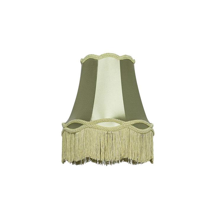 Stoffen lampenkap groen 30 cm - Granny, Huis en Inrichting, Lampen | Lampenkappen, 25 tot 50 cm, Rond, Groen, Nieuw