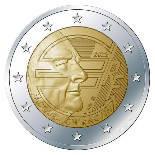 Frankrijk 2 Euro Chirac 2022, Postzegels en Munten, Munten | Europa | Euromunten, Verzenden