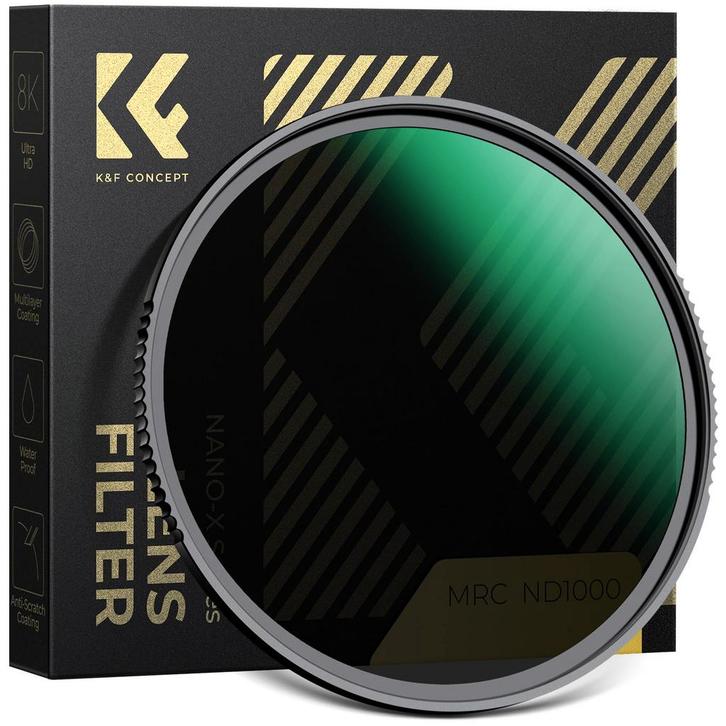 K&F Concept 67mm ND1000 Neutral Density Filter (10Stop) (N, Audio, Tv en Foto, Fotografie | Professionele apparatuur, Nieuw, Verzenden