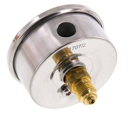 0..40 Bar Glycerine Manometer Achteraansluiting RVS/Messing, Doe-het-zelf en Verbouw, Overige Doe-het-zelf en Verbouw, Nieuw, Verzenden