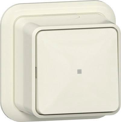 Gira 2-Weg Momentane Drukknop Schakelaar Met Pilootlamp -, Doe-het-zelf en Verbouw, Elektra en Kabels, Overige typen, Nieuw, Verzenden