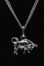 Zilveren Sterrenbeeld Stier ketting hanger - klein, Verzenden, Nieuw