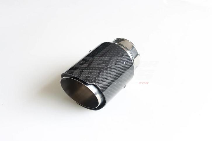 Glossy Carbon Exhaust Tip 89mm, Auto-onderdelen, Uitlaatsystemen, Ophalen of Verzenden
