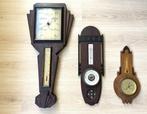 Barometer met thermometer (3) - Hout, metaal en glas - Art, Antiek en Kunst