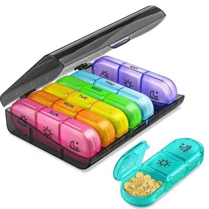 Pillendoos 7 Dagen – 21-Vaks Weekplanner voor Medicatie, Huis en Inrichting, Kasten | Overige, Nieuw, Verzenden