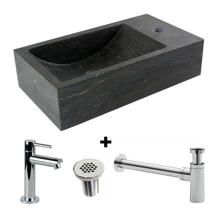 Fontein hardsteen Saniflex recto rechts, Doe-het-zelf en Verbouw, Sanitair, Nieuw, Verzenden