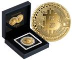Bitcoin | 24 karaat Gouden Munt in cassette, Verzenden