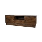 TV dressoir 150 met 2 deuren, 1 lade en 1 open vak, Dark, Ophalen of Verzenden, Nieuw