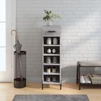 vidaXL Schoenenkast 30x35x105 cm bewerkt hout grijs sonoma, Huis en Inrichting, Kasten | Overige, Verzenden, Nieuw