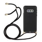 Galaxy S10E Crossbody TPU Hoesje met Koord Zwart, Ophalen of Verzenden, Nieuw