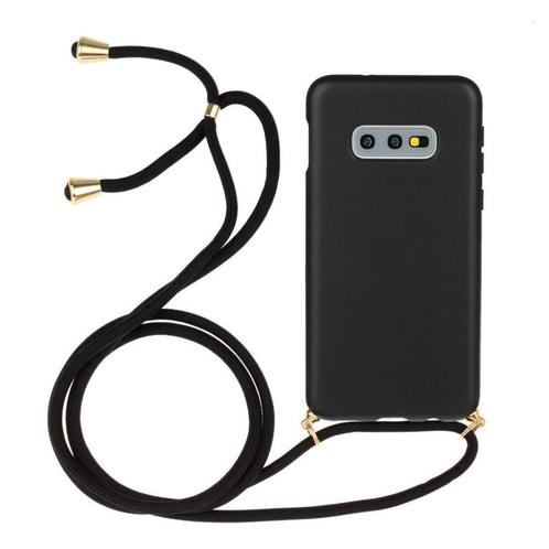 Galaxy S10E Crossbody TPU Hoesje met Koord Zwart, Telecommunicatie, Mobiele telefoons | Hoesjes en Frontjes | Samsung, Nieuw, Ophalen of Verzenden