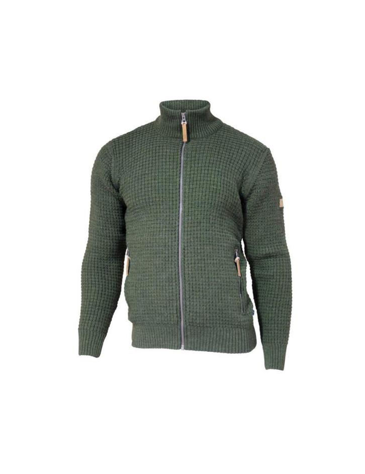 Ivanhoe trui Moritz full zip Loden Green - 100% wol - Groen, Kleding | Heren, Truien en Vesten, Groen, Zo goed als nieuw, Verzenden
