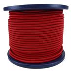 4mm Elastisch Touw - Bordeaux rood - 100 meter op rol, Ophalen of Verzenden, Nieuw