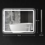 TRUUSK Badkamerspiegel Met Verlichting 50x70 Cm LED Spiegel, Huis en Inrichting, Woonaccessoires | Spiegels, Verzenden, Nieuw