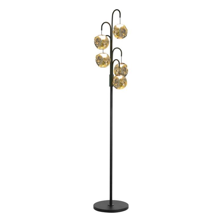 Vloerlamp LED Melina 165cm Golden globe, Huis en Inrichting, Lampen | Vloerlampen, Nieuw, 150 tot 200 cm, Ophalen of Verzenden
