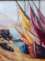Georges Labarre - Les voiliers sur la plage