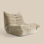 *WOONWINKEL* Lounge Fauteuil Taupe Stof, Huis en Inrichting, Fauteuils, Verzenden, Nieuw, Stof