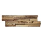 Houtstrips 3D Teakhout Bali 50x18cm, Doe-het-zelf en Verbouw, Hout en Planken, Nieuw