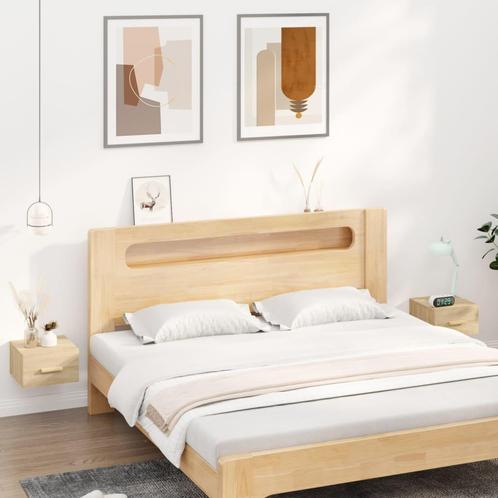 vidaXL Nachtkastjes 2 st wandgemonteerd 35x35x20 cm sonoma, Huis en Inrichting, Slaapkamer | Nachtkastjes, Nieuw, Minder dan 45 cm