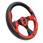 NRG Reinforced Steering Wheel (320mm) Blk w/Red Trim & 5mm, Auto-onderdelen, Banden en Velgen, Ophalen of Verzenden, Nieuw
