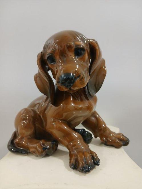 Rosenthal - Beeldje - Dachshund puppy; Karner signed -, Antiek en Kunst, Antiek | Glas en Kristal