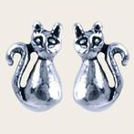 Zilveren Katje Oorstekers, Verzenden, Nieuw in verpakking