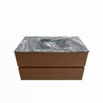 MONDIAZ VICA-DLUX 90cm badmeubel onderkast Rust 2 lades., Ophalen of Verzenden, Nieuw, Bad