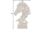 Exclusieve buste paardenhoofd CABALLO 38cm messing, Ophalen of Verzenden, Nieuw