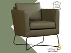 Leren fauteuil Crossover - Toledo Olive (olijf/goen), Huis en Inrichting, Fauteuils, Nieuw, Ophalen of Verzenden, 50 tot 75 cm
