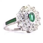 Zonder Minimumprijs - Ring Platina - 7.00ct. tw. Toermalijn, Sieraden, Tassen en Uiterlijk, Nieuw