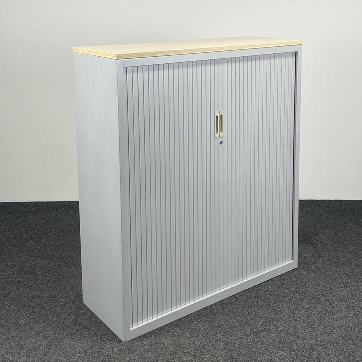 Archiefkast - Grijs | 139 x 120 x 45 cm, Huis en Inrichting, Kasten | Roldeurkasten en Archiefkasten, Gebruikt, Ophalen of Verzenden