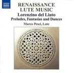 Marco Pesci - Lorenzino del Liuto: Renaissance Lute Music, Verzenden, Nieuw in verpakking