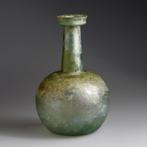 Oud-Romeins, Keizerrijk Glas Beker met opzetflens - 178 mm, Antiek en Kunst