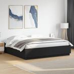 vidaXL Bedframe bewerkt hout zwart 180x200 cm, Huis en Inrichting, Slaapkamer | Bedden, Eenpersoons, Verzenden, Zwart, Nieuw
