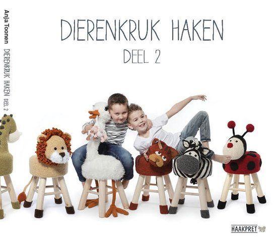 Dierenkruk haken deel 2 - Anja Toonen, Haakboek, Boeken, Hobby en Vrije tijd, Ophalen of Verzenden